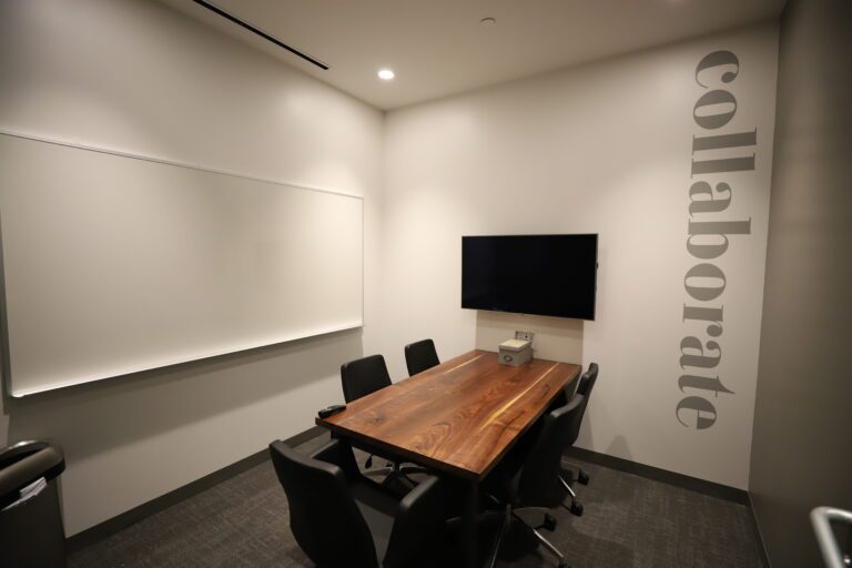Conference room seating up to 5 people
